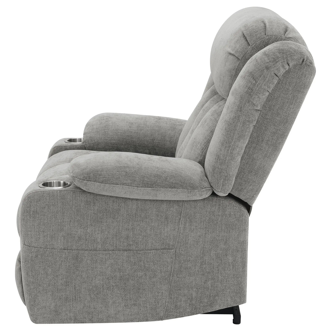 Beca - Upholstered Power Lift Recliner With Cupholders And USB Charging by HouseOfZazla