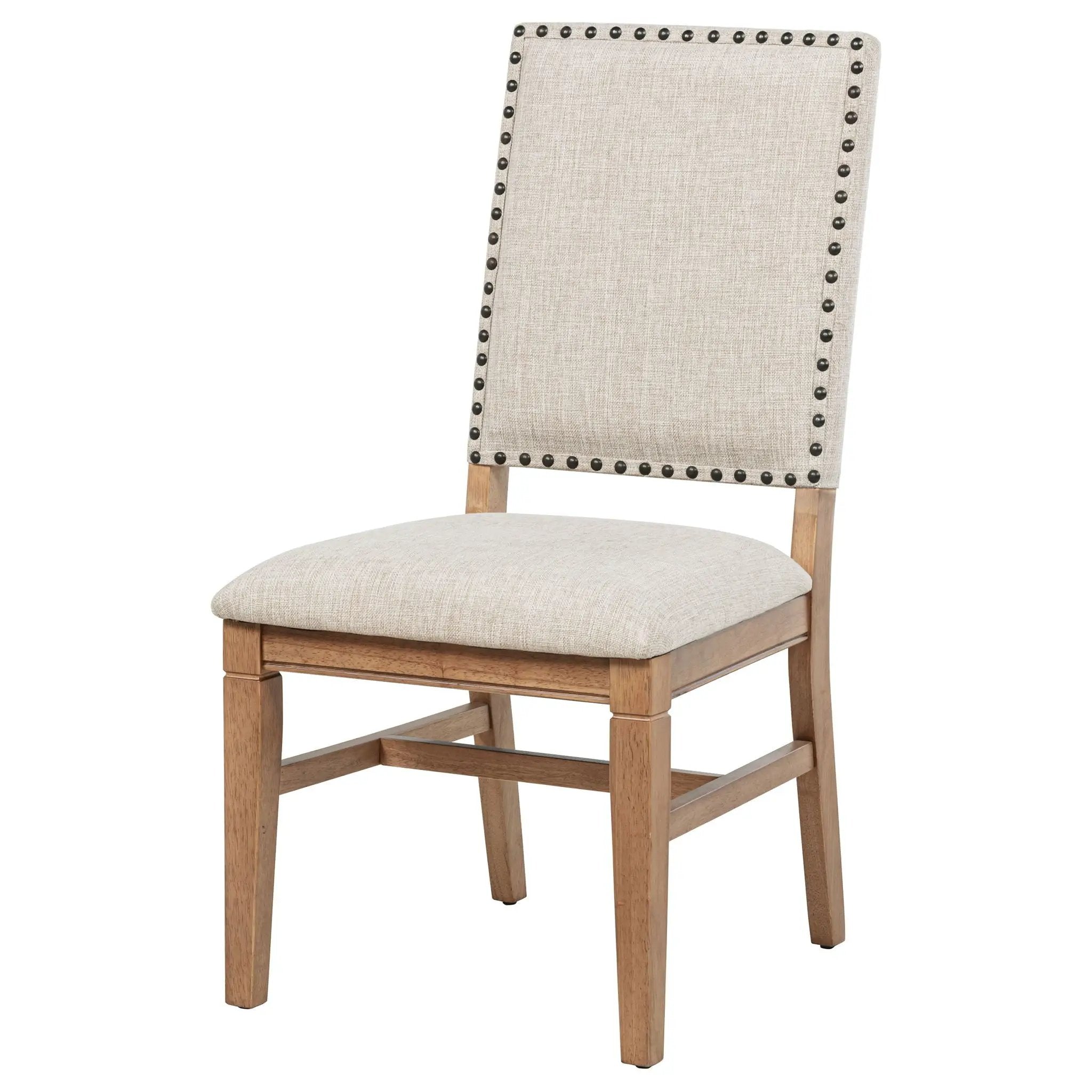 Middleton Upholstered Dining Side Chair Beige (Set of 2) by Unique Piece Furniture