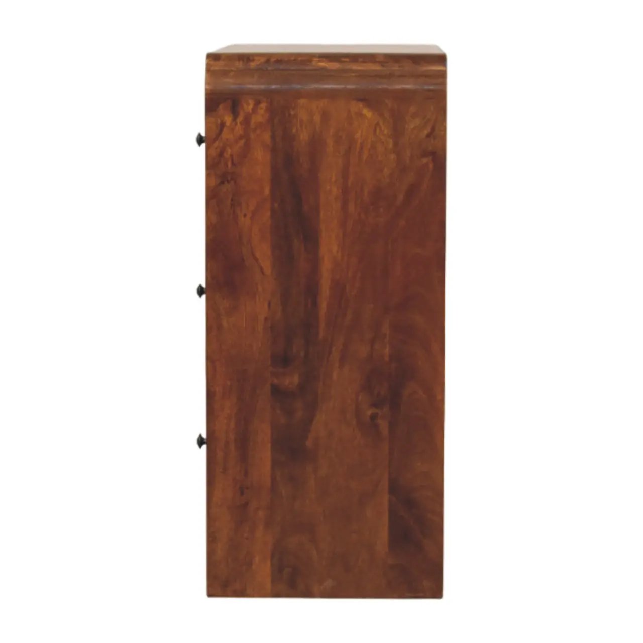 Solid Wood Newton Chest, 3-Drawers, Chestnut by HouseOfZazla