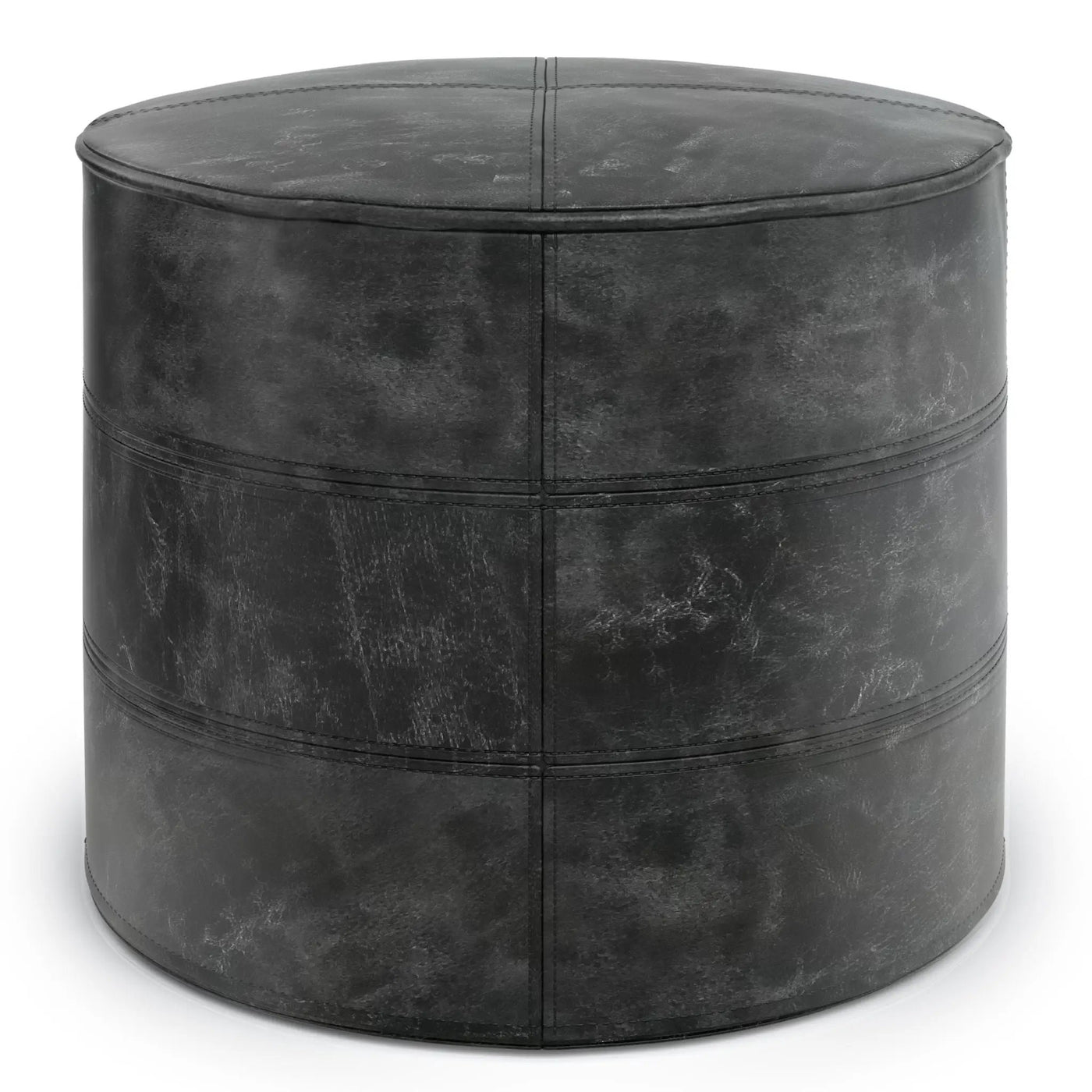Connor - Handcrafted Round Pouf by HouseOfZazla