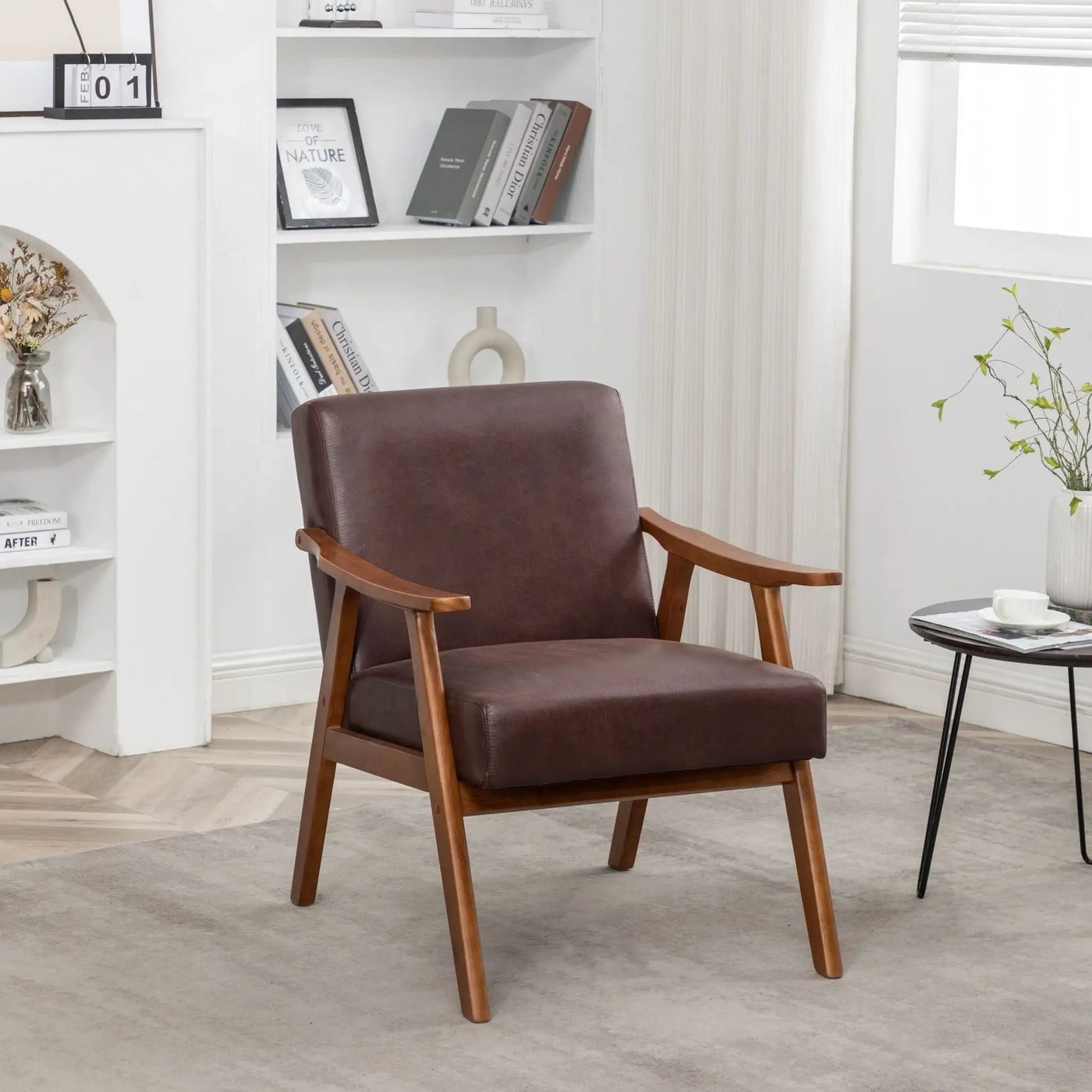 Accent Chair, Classic Mid Century Modern For Extra Seating by HouseOfZazla