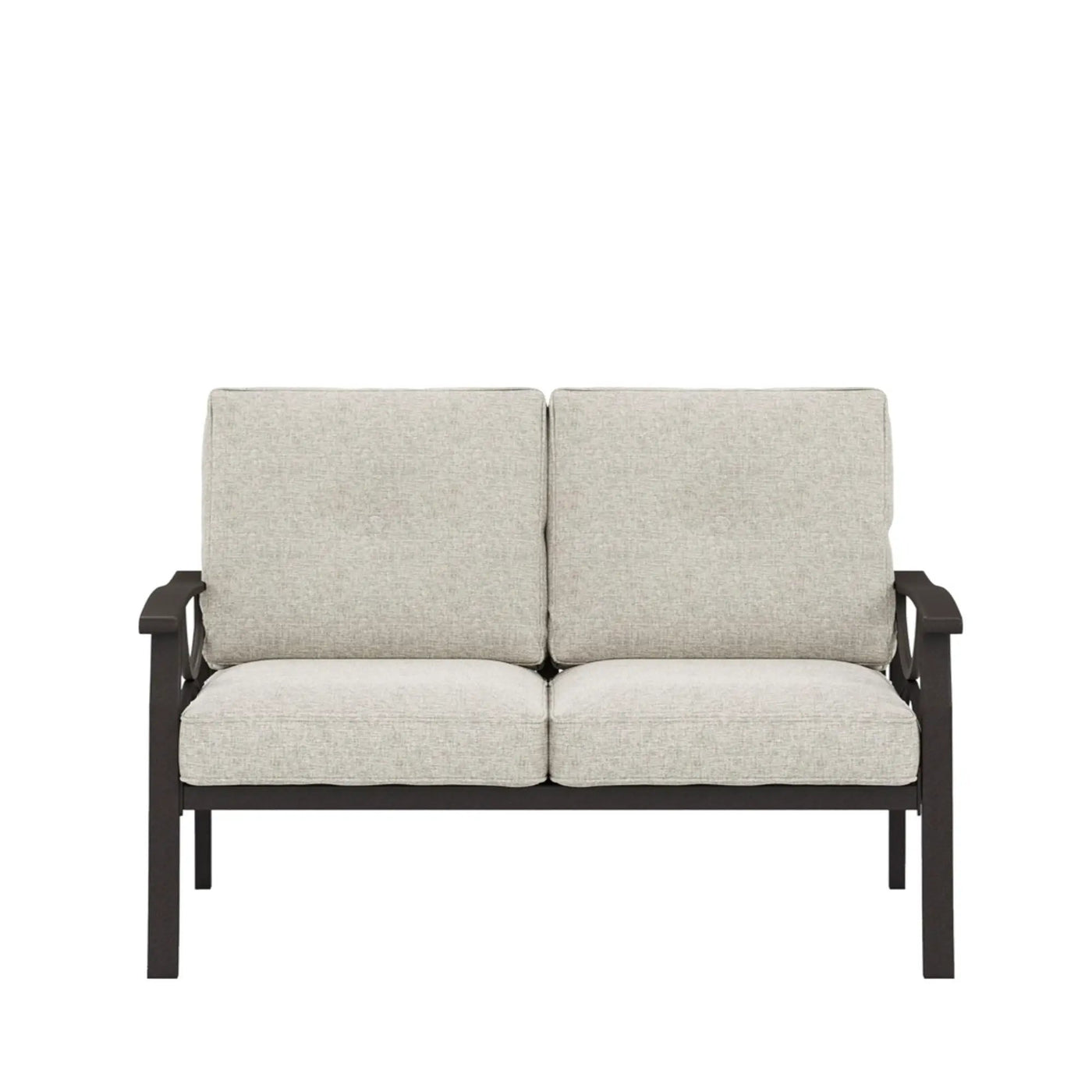 All-Weather Loveseat 2 Seats Sofa With Cushions by HouseOfZazla