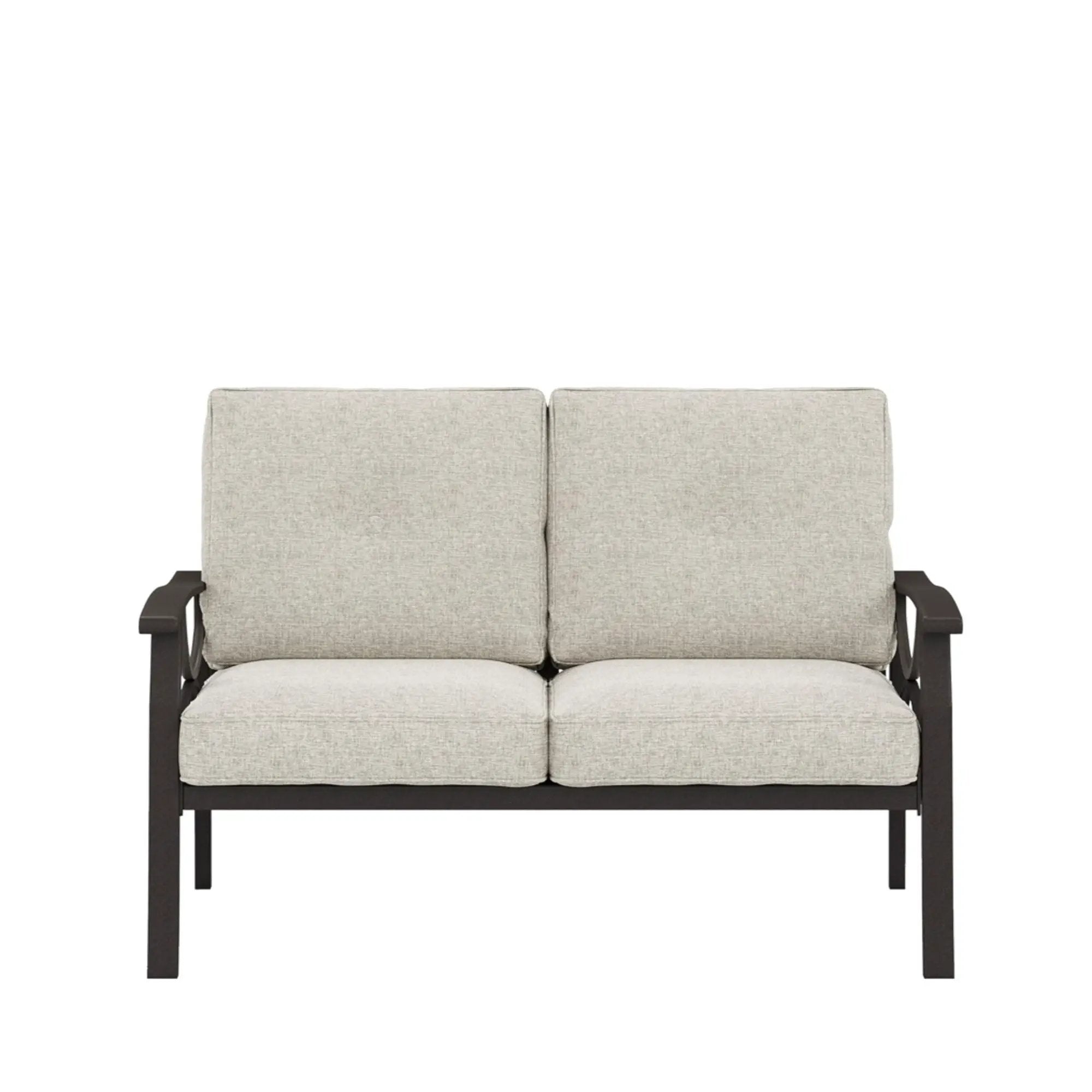 All-Weather Loveseat 2 Seats Sofa With Cushions by HouseOfZazla