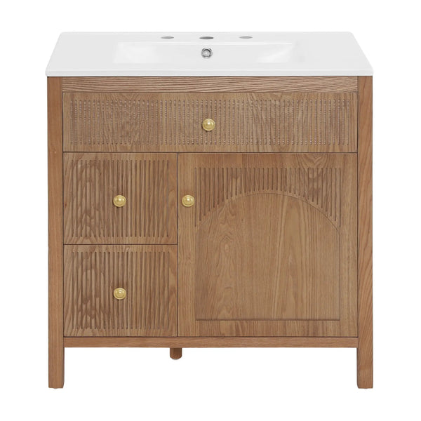 30 Inch Freestanding Farmhouse Bathroom Vanity, photo 2 of 10