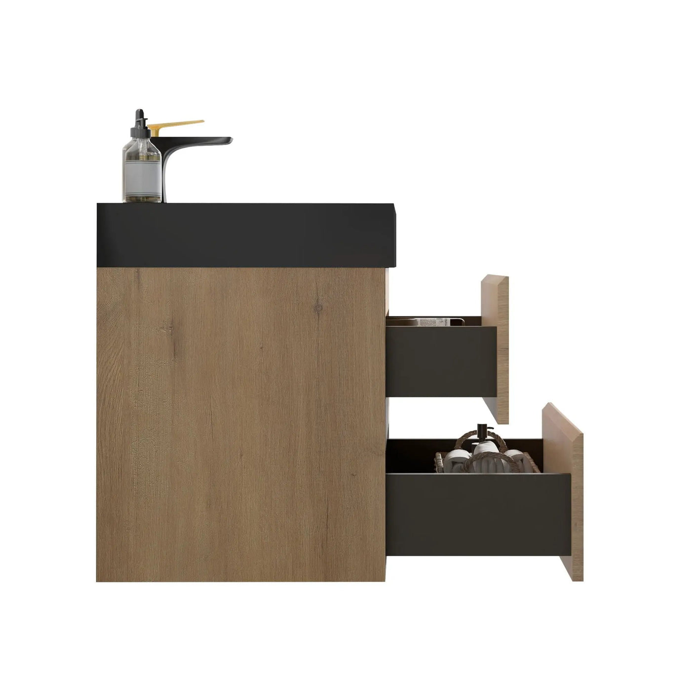 Alice Natural Oak Bathroom Vanity With Sink by HouseOfZazla