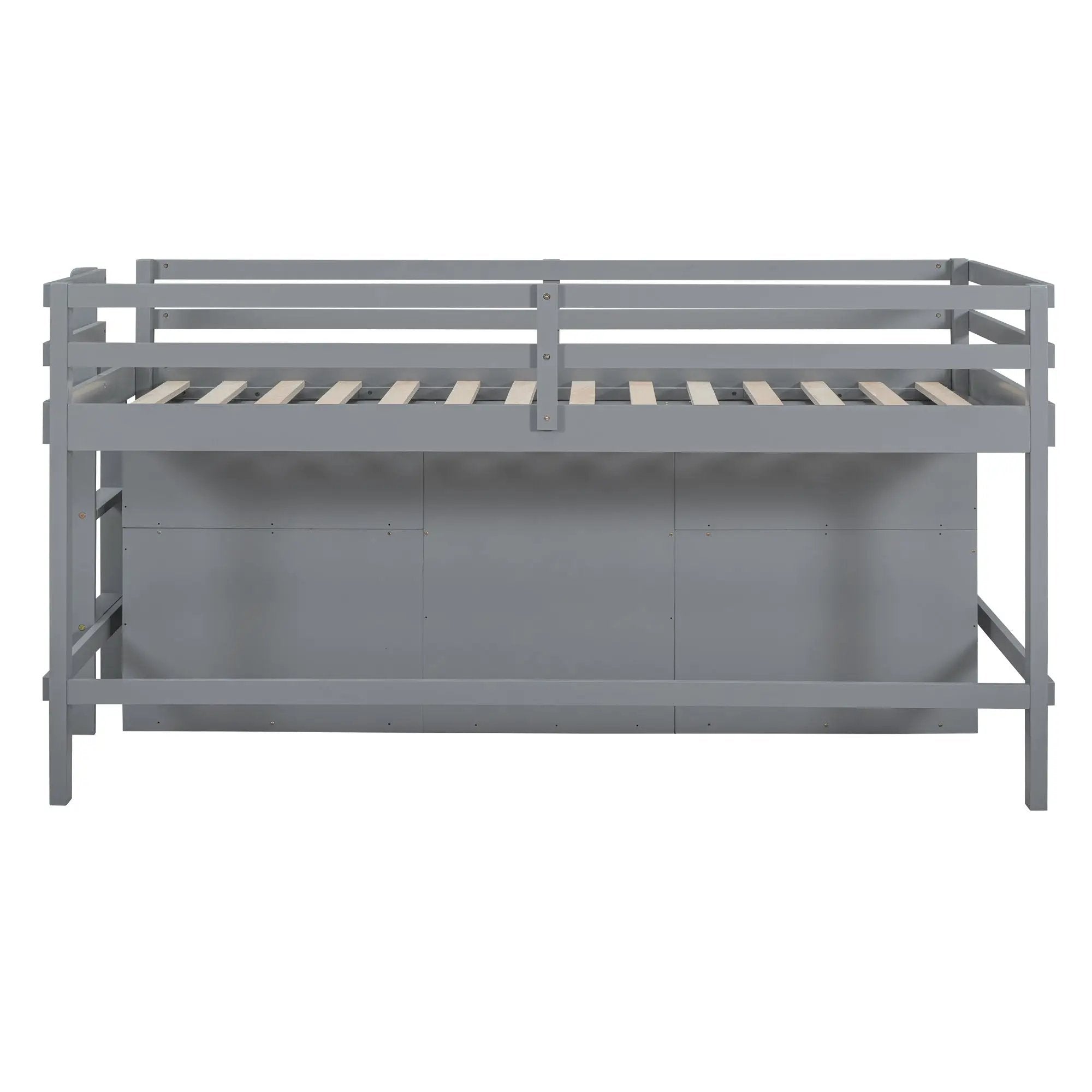 Loft Bed With 4 Drawers, Underneath Cabinet And Shelves by Unique Piece Furniture