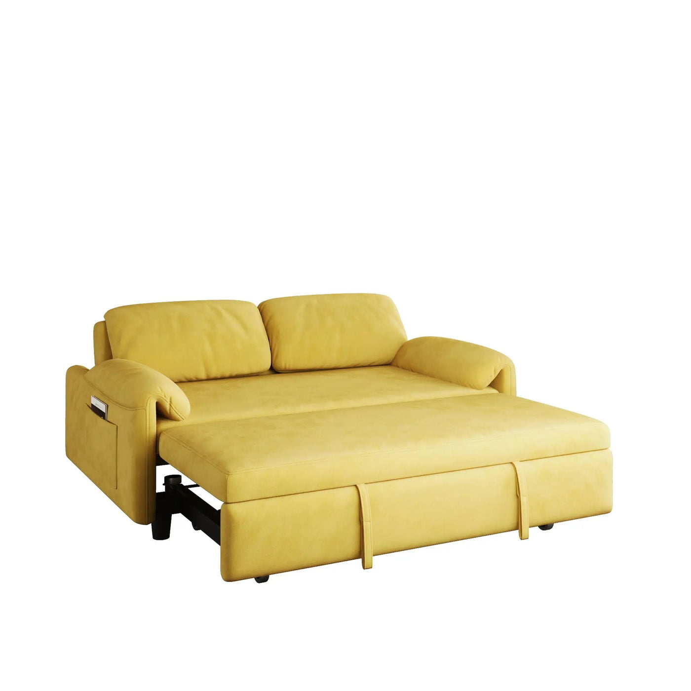 Sofa, Dual Purpose Lounge With Retractable Queen Size Bed by HouseOfZazla
