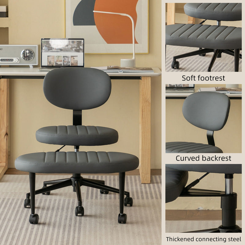 Ergonomic Cross Legged Office Chair With Back Support by HouseOfZazla