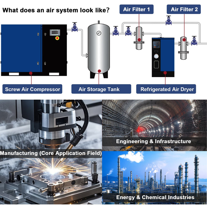 15HP Rotary Screw Air Compressor by HouseOfZazla