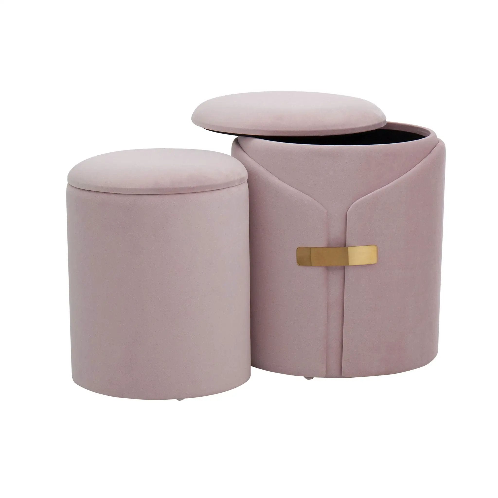 Dahlia - Contemporary / Glam Nesting Ottoman Set by Unique Piece Furniture