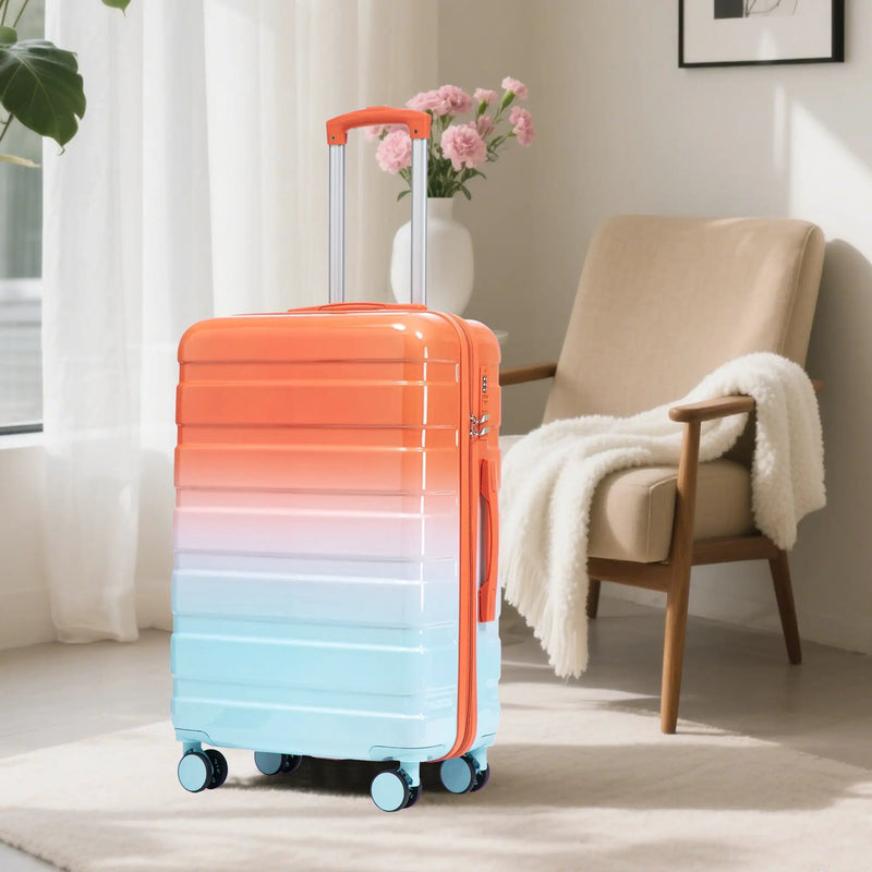 3-Piece Spinner Wheel Luggage Set with Gradient Color by HouseOfZazla