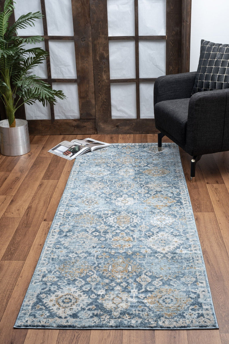 Noble - 5'3" X 7'3" Area Rug - Blue by HouseOfZazla