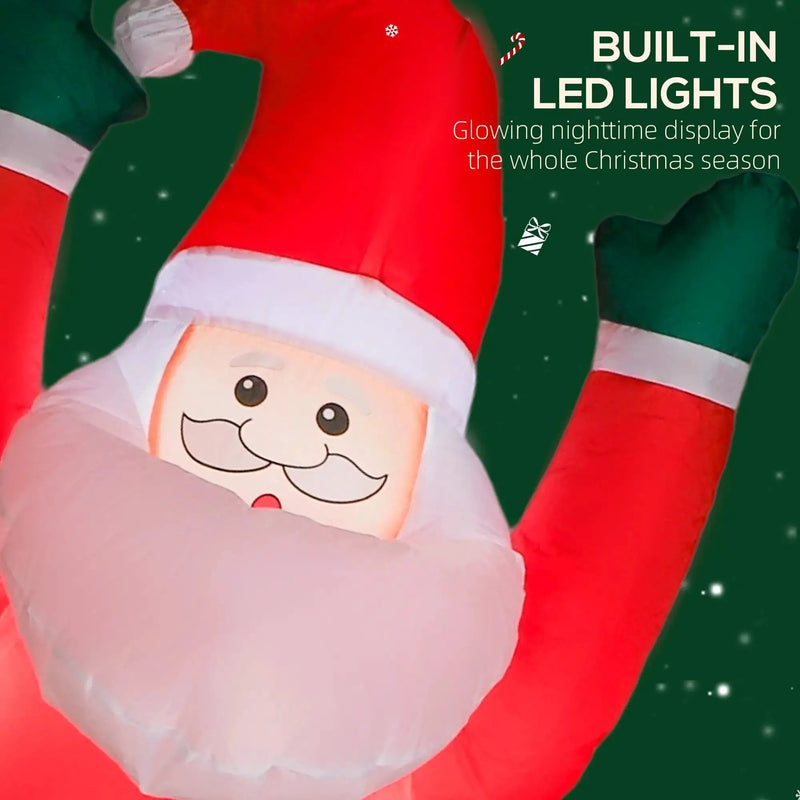 7FT Christmas Blow Up Decoration - Inflatable Santa with Dog by HouseOfZazla