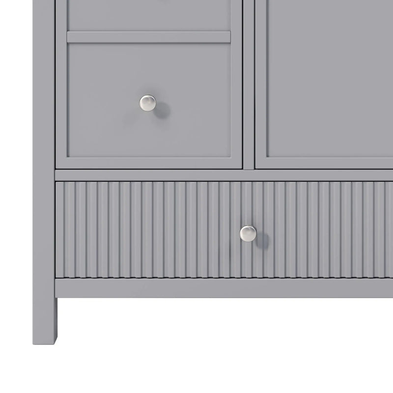 Bathroom Vanity With Separate Sink, Soft Close Doors And 4 Drawers by HouseOfZazla