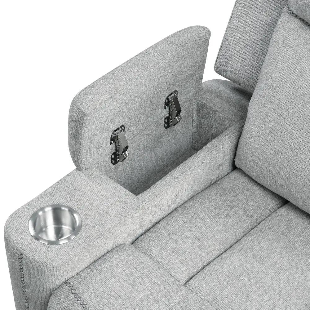 Galya - Motion Sofa - Light Gray Chenille by Unique Piece Furniture