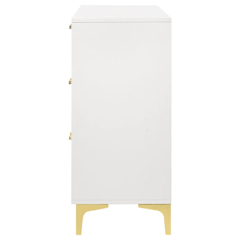 Kendall 6-drawer Dresser White by Unique Piece Furniture
