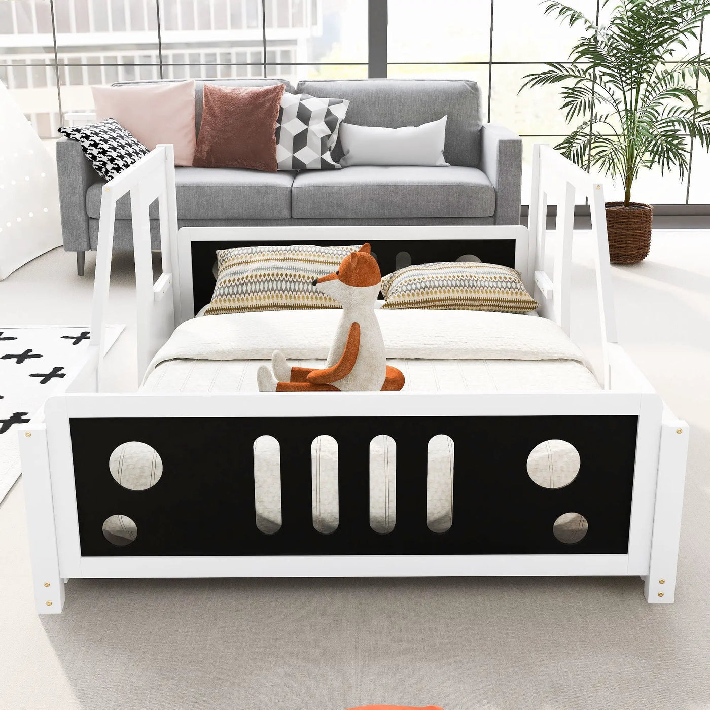 Classic Car Shaped Platform Bed With Wheels by HouseOfZazla