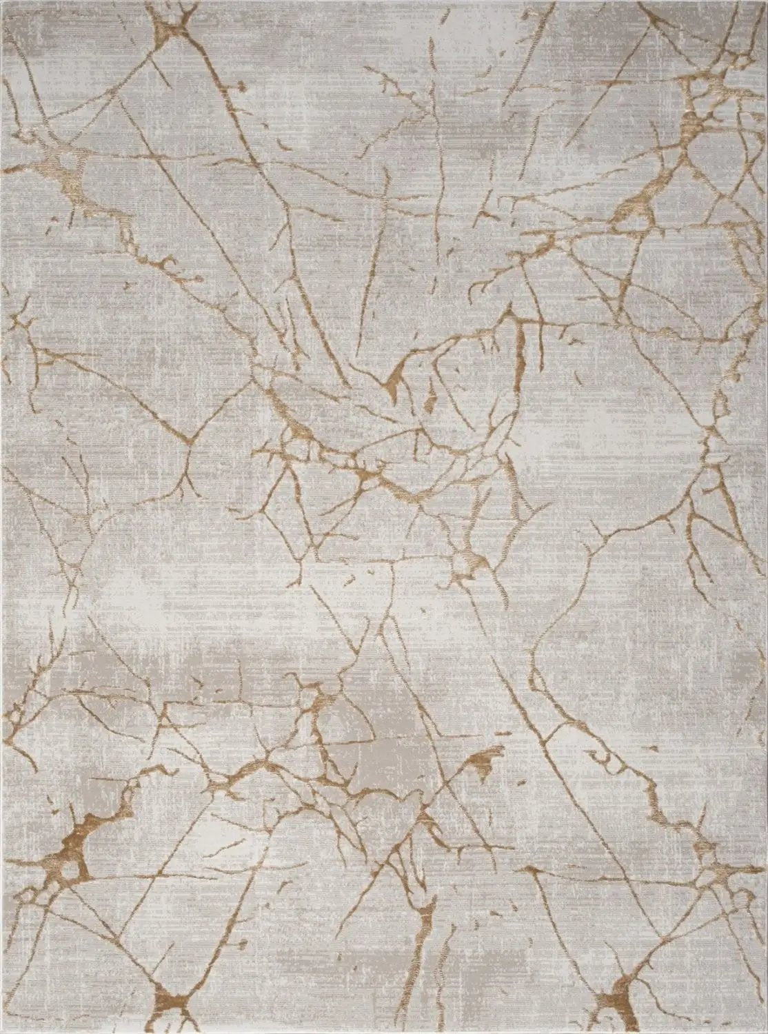 Elegance - 5'3" X 7'3" Area Rug - Gold, Polyester by HouseOfZazla
