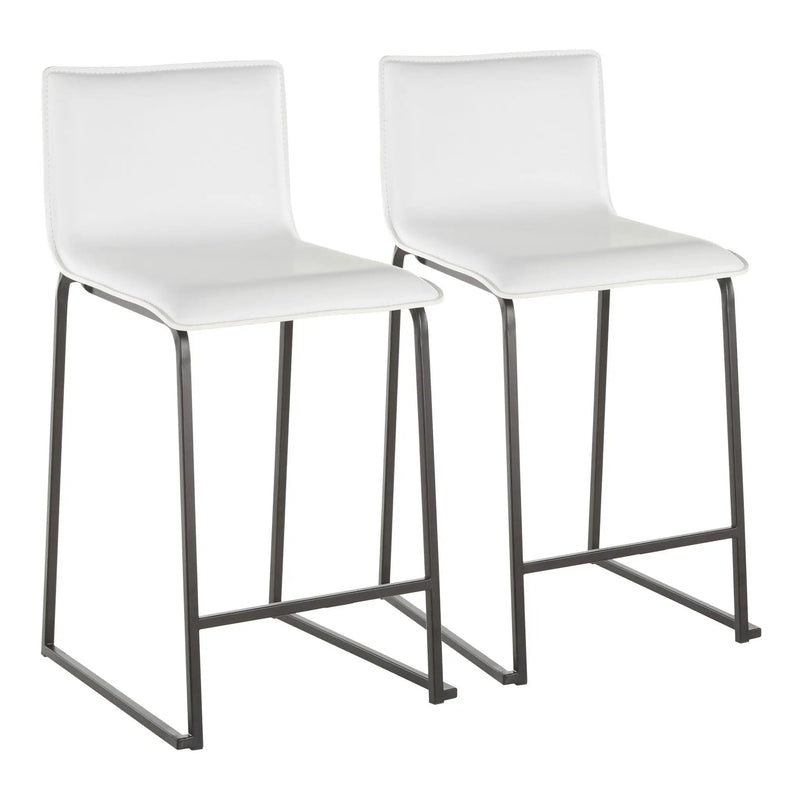 Mara - Upholstered Contemporary Counter Stool (Set of 2) by HouseOfZazla