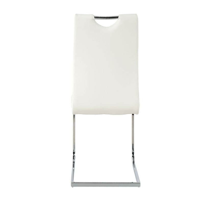 Modern Dining Chairs With Padded Seat And Metal Legs by HouseOfZazla