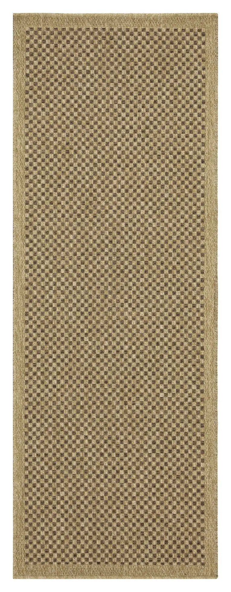Earth GC_NTL1005 Jute/Mocha 7 ft. 10 in. x 10 ft. 3 in. Indoor/Outdoor Area Rug by HouseOfZazla