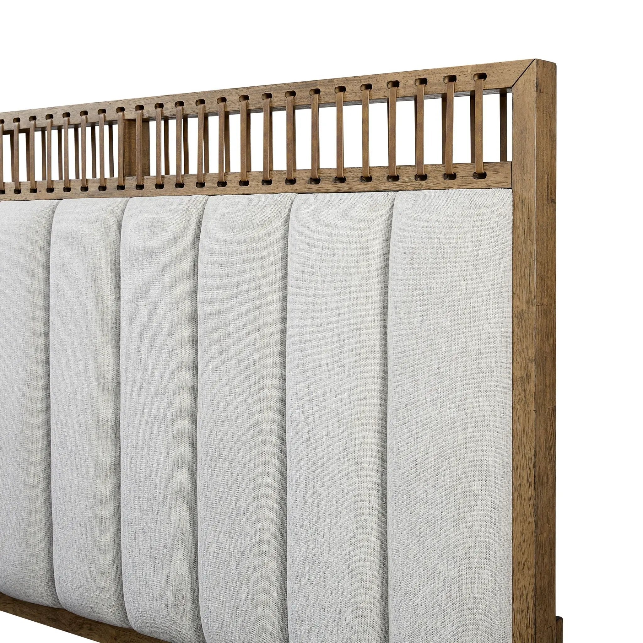 Elegant Design Upholstered And Strap Panel Bed by HouseOfZazla