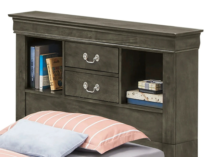 Traditional Style Bookcase Storage Bed by Unique Piece Furniture