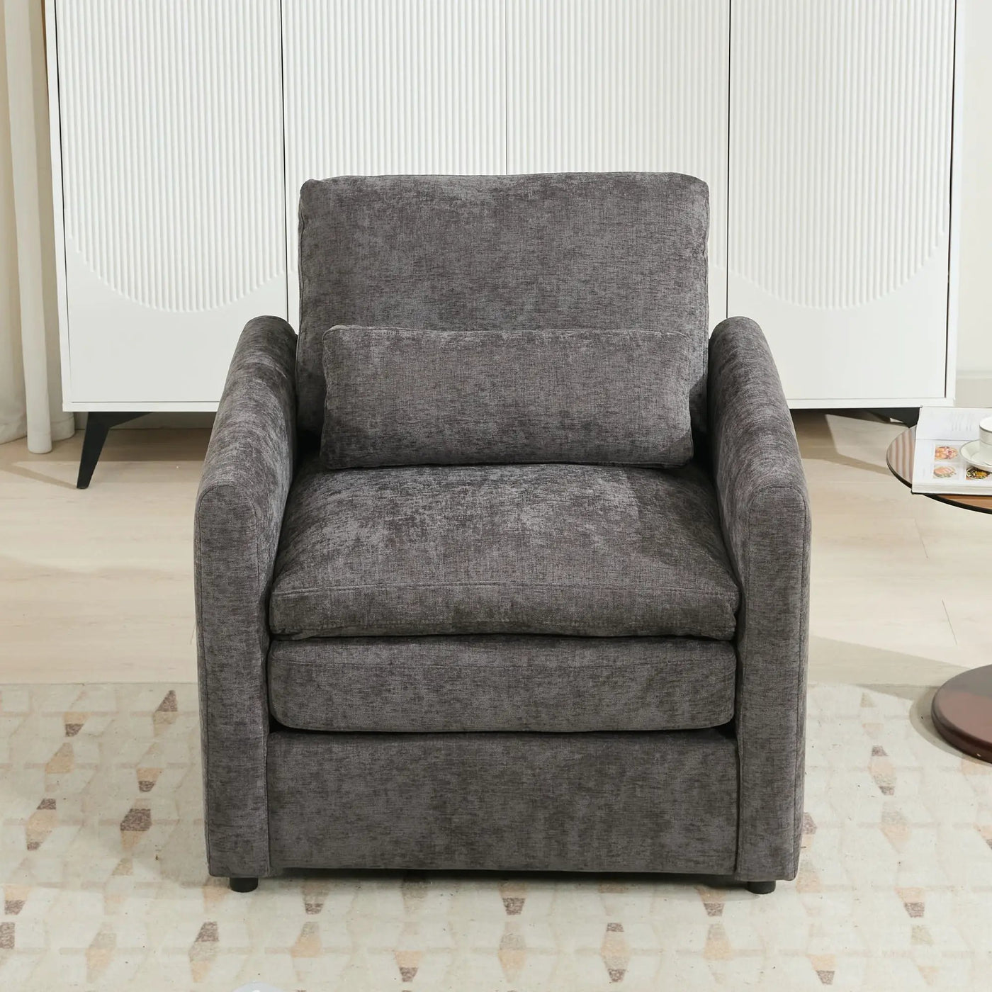 Cozy Upholstered Cushion Armchair For Living Room by HouseOfZazla