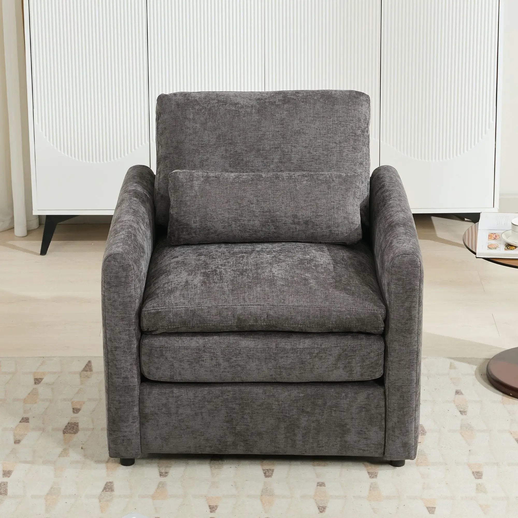 Cozy Upholstered Cushion Armchair For Living Room by HouseOfZazla