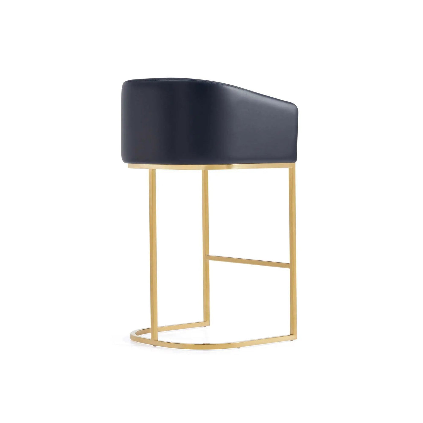 Mid-Century Modern Stool With Steel Base by HouseOfZazla