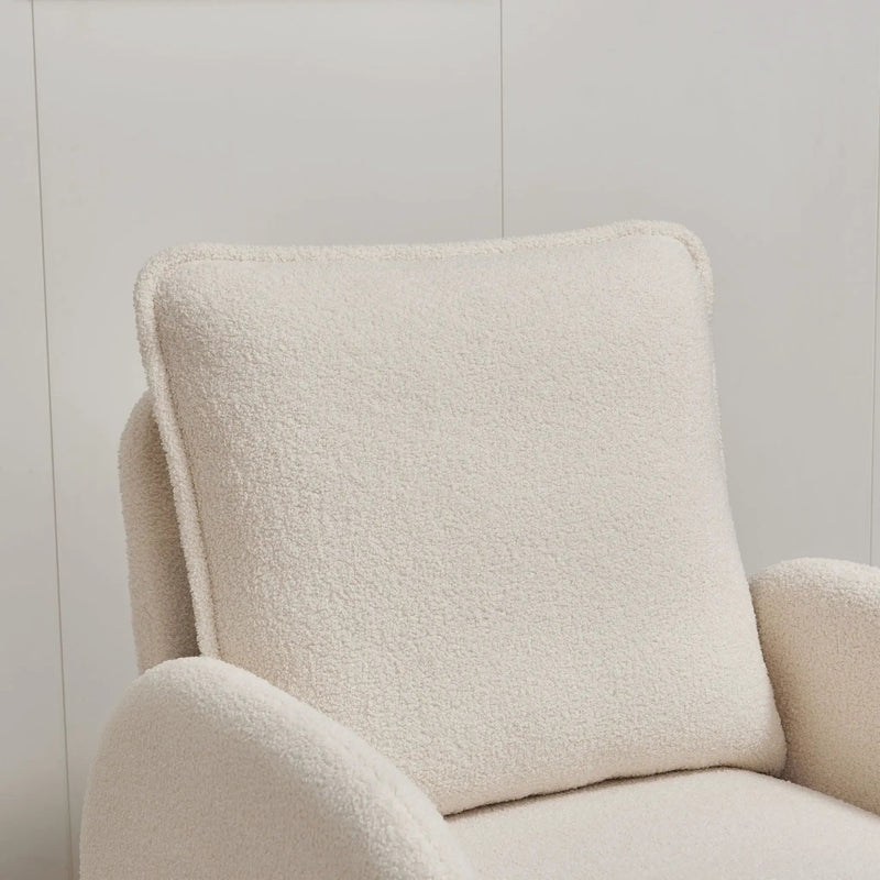 Modern Sherpa Upholstered Accent Chair, Comfortable Living Room Armchair, Lounge Chair For Bedroom, And Office by HouseOfZazla