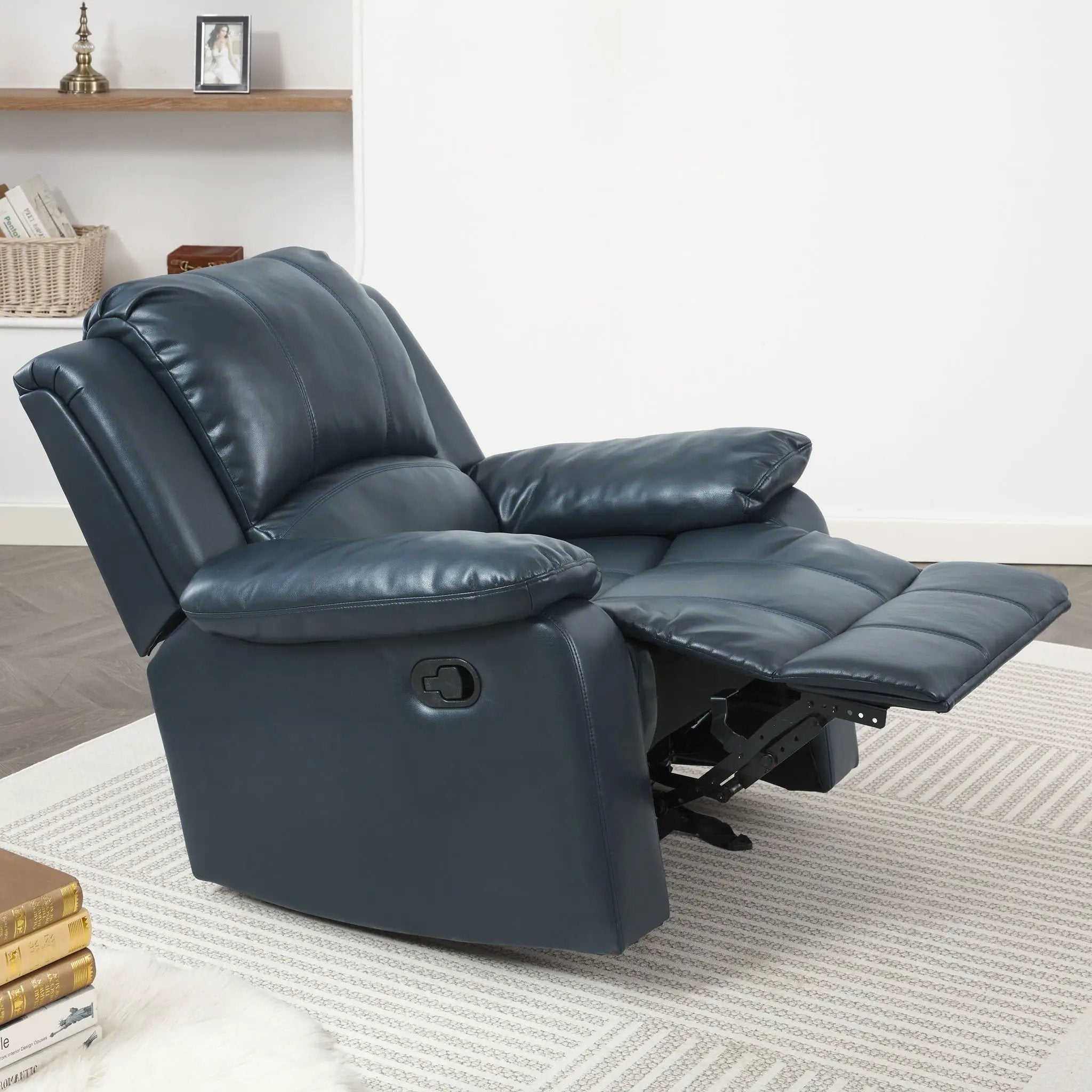 Charlotte - Gel Glider Recliner - Blue by Unique Piece Furniture