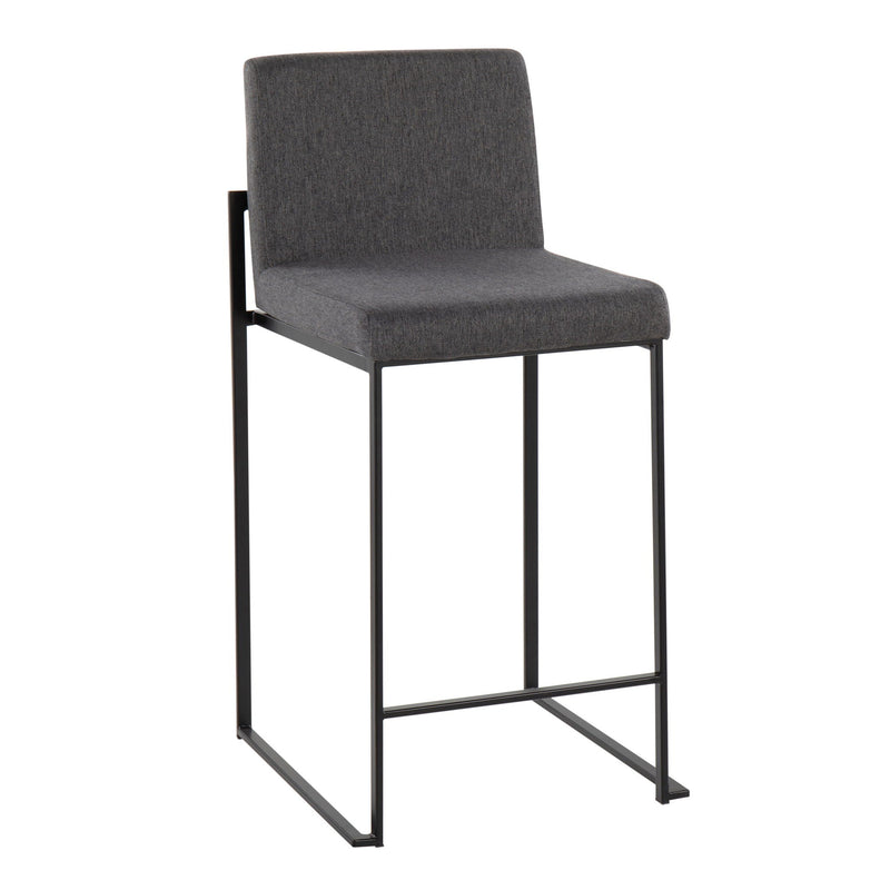 Fuji - Contemporary Modern Elegance, High Back Counter Stool by HouseOfZazla