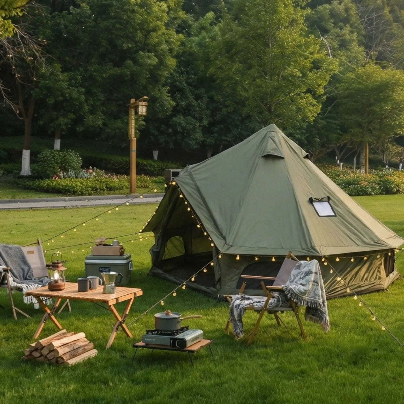 4 Season Bell Tent 9.8 FT by HouseOfZazla