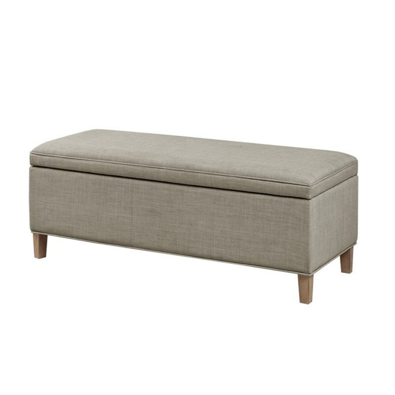 Caymus - Rectangular Soft Close Storage Bench - Light Gray by HouseOfZazla