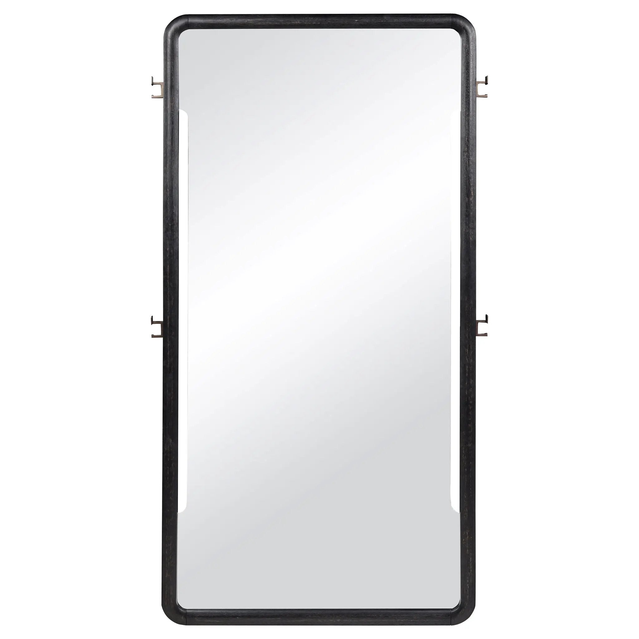 Leandro 76-inch Full Length Floor Mirror Burnished Black by Unique Piece Furniture