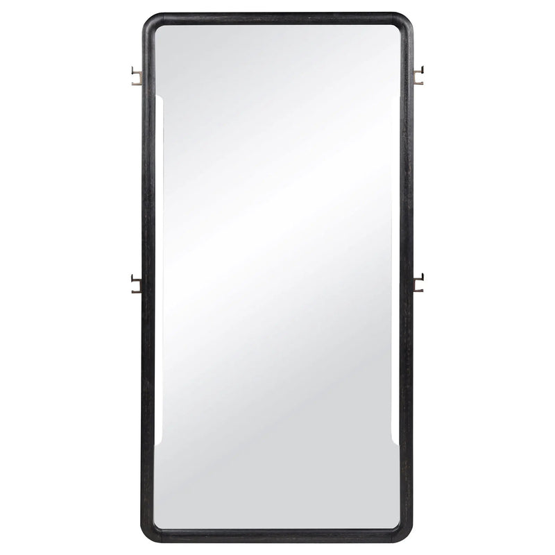 Leandro 76-inch Full Length Floor Mirror Burnished Black by Unique Piece Furniture