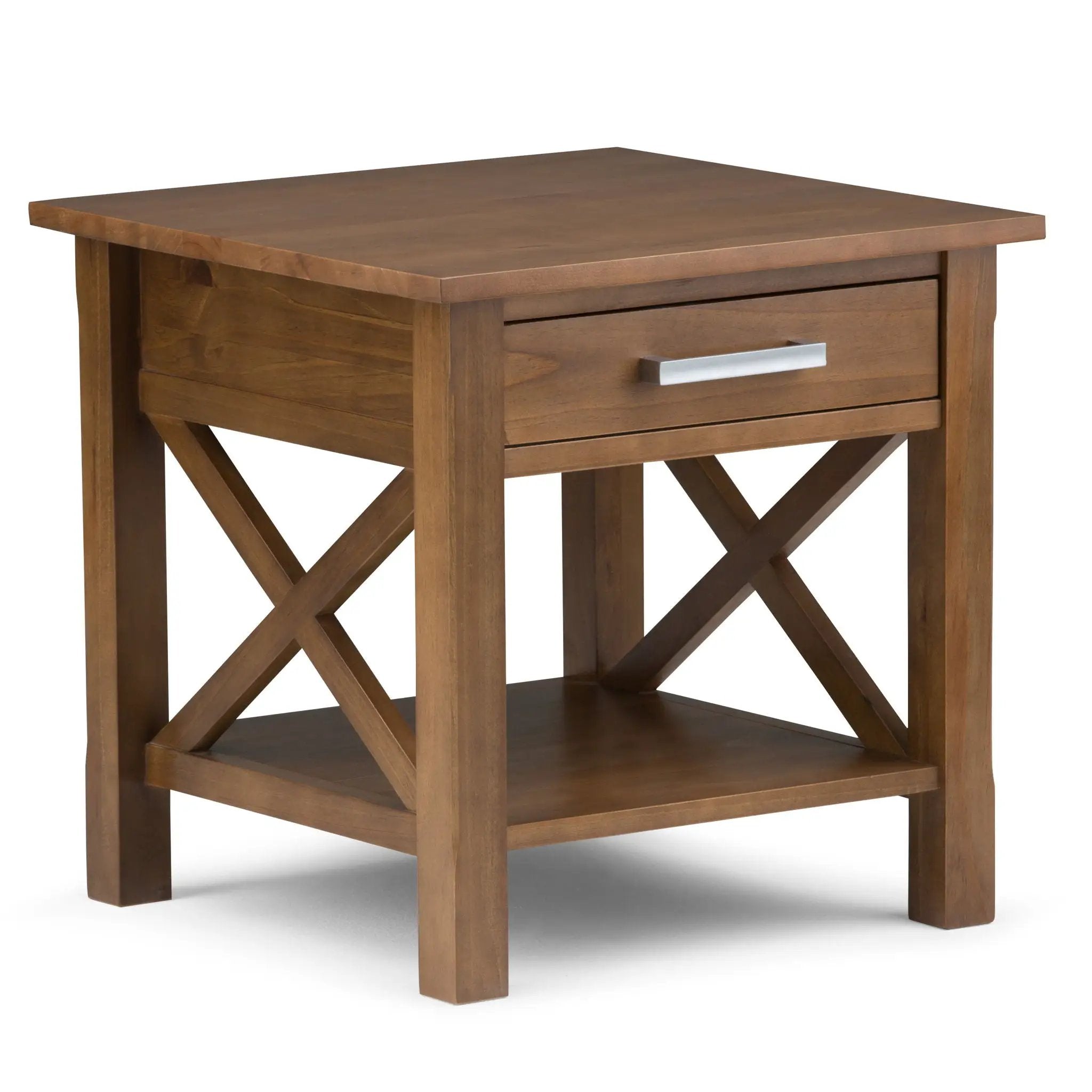Kitchener - End Table - Medium Saddle Brown by HouseOfZazla