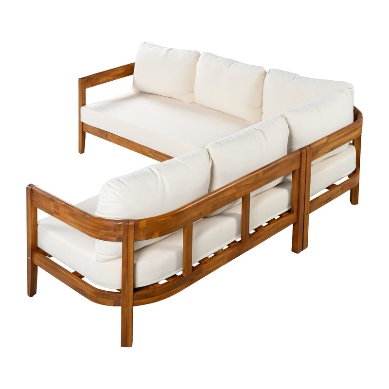 U_Style Acacia Solid Wood Patio Furniture Set by HouseOfZazla