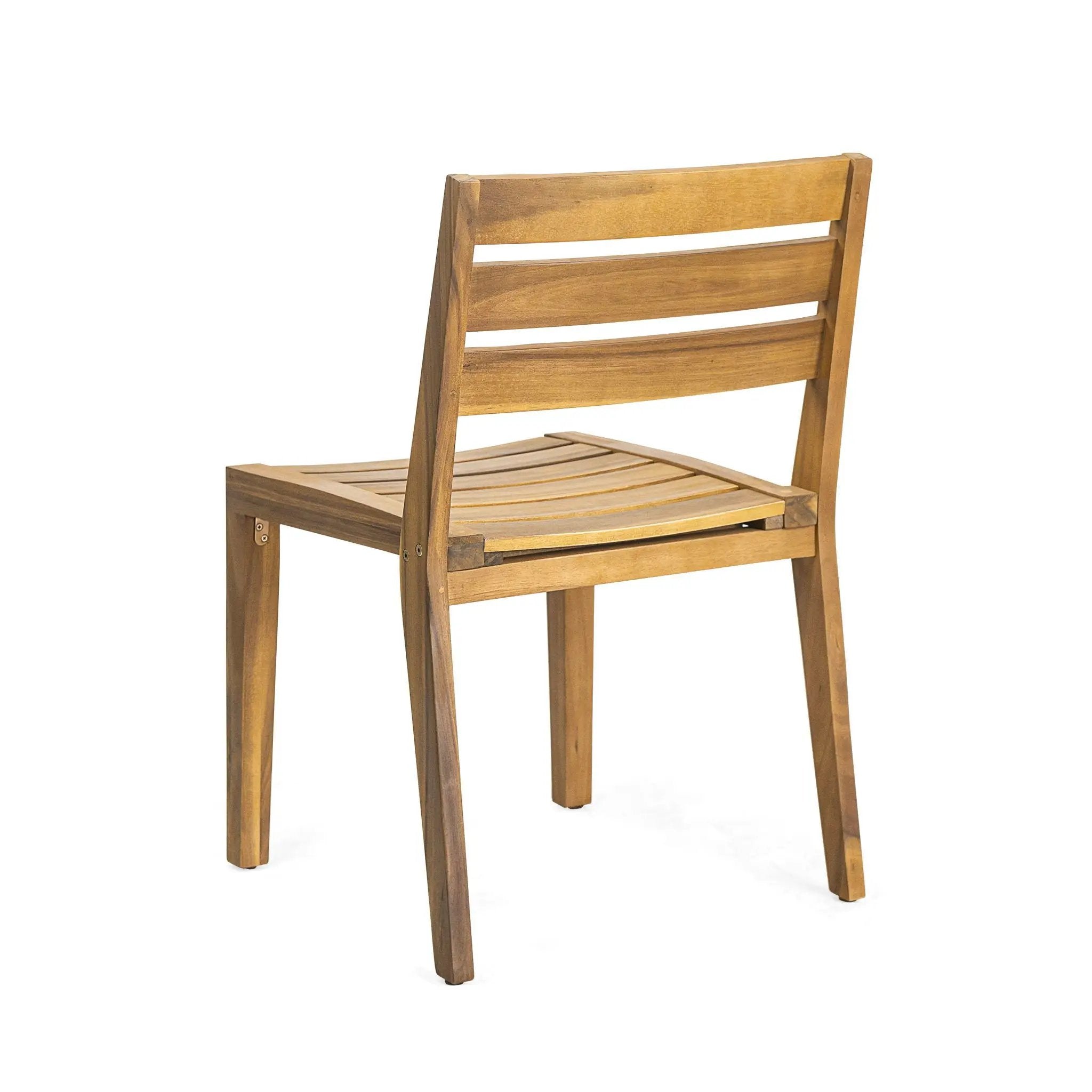 Outdoor Dining Side Chair (Set of 2) - Teak Finish by HouseOfZazla