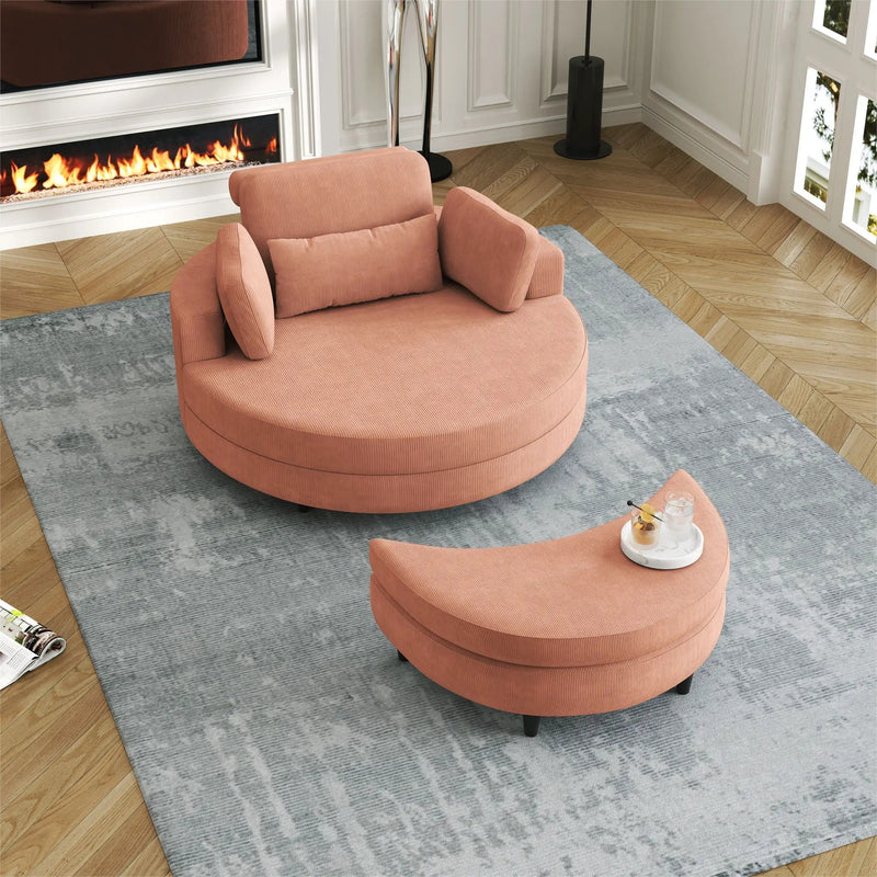 Sofa With Two Throw Pillows And A Waist Pillow With An Extra Tray For Comfortable Seating In Small Apartment Bedrooms by HouseOfZazla