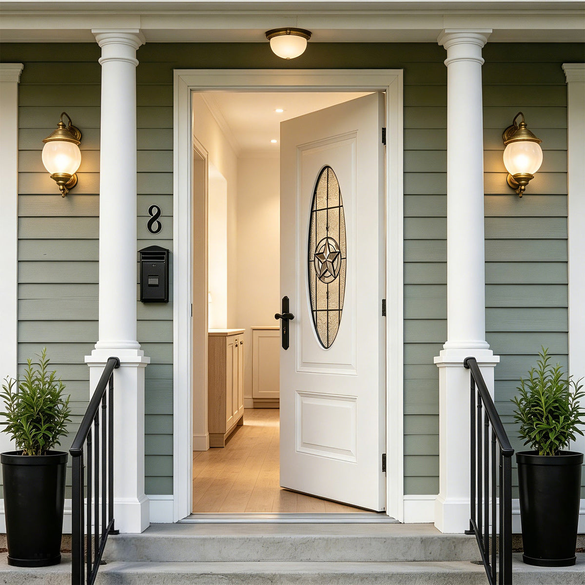 36"x80" Fiberglass Front Door, photo 3 of 10