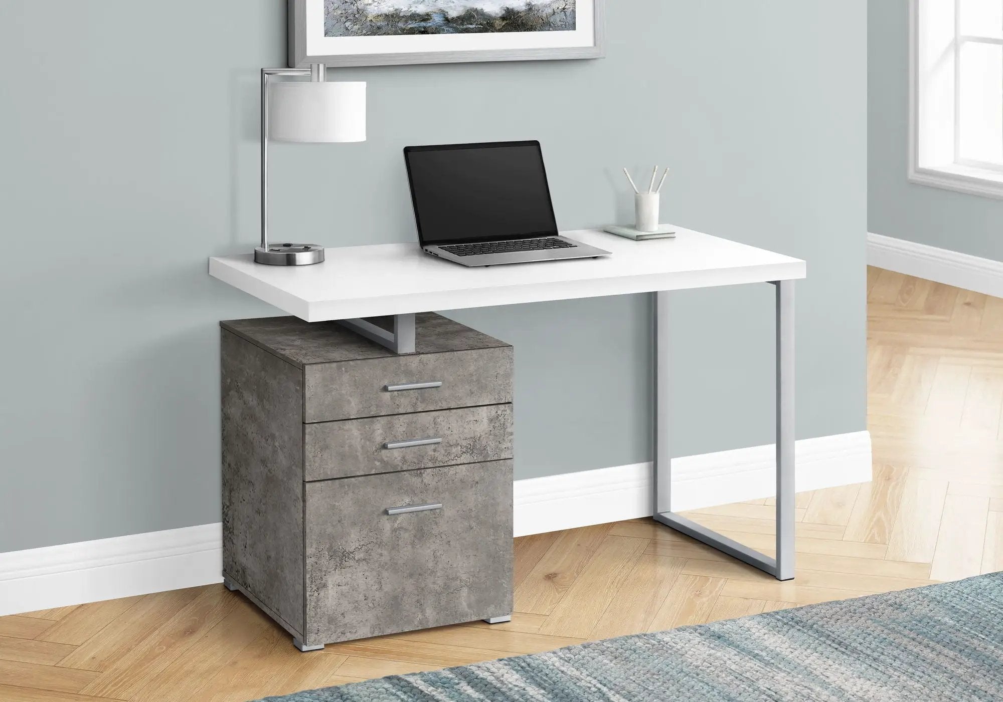 Computer Desk Left Right Set-Up Storage Drawers For Home Office by Unique Piece Furniture