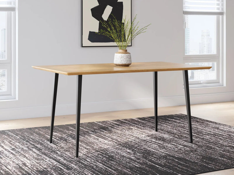 Gretlynn - Rectangular Dining Room Table - Black / Natural by Unique Piece Furniture