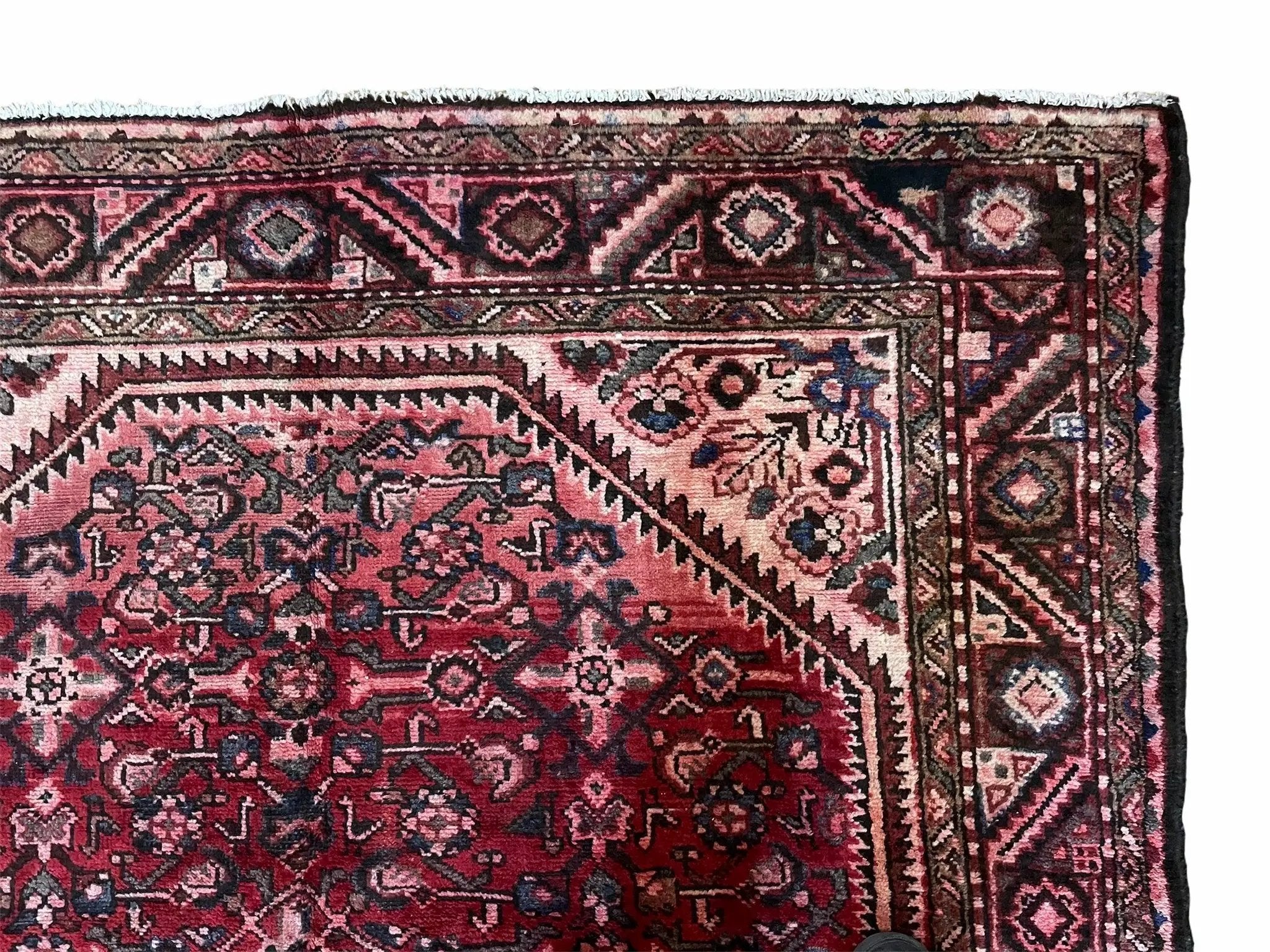 5.5 X 10 Antique Handmade Wool Tribal Gallery Rug All Over Red Runner Corridor by Jewel Rugs