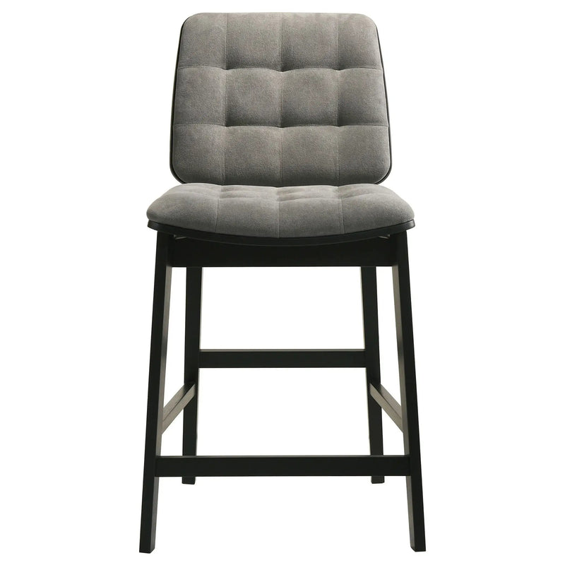 Hamlyn 5-piece Round Wood Counter Height Dining Set Grey and Black by Unique Piece Furniture