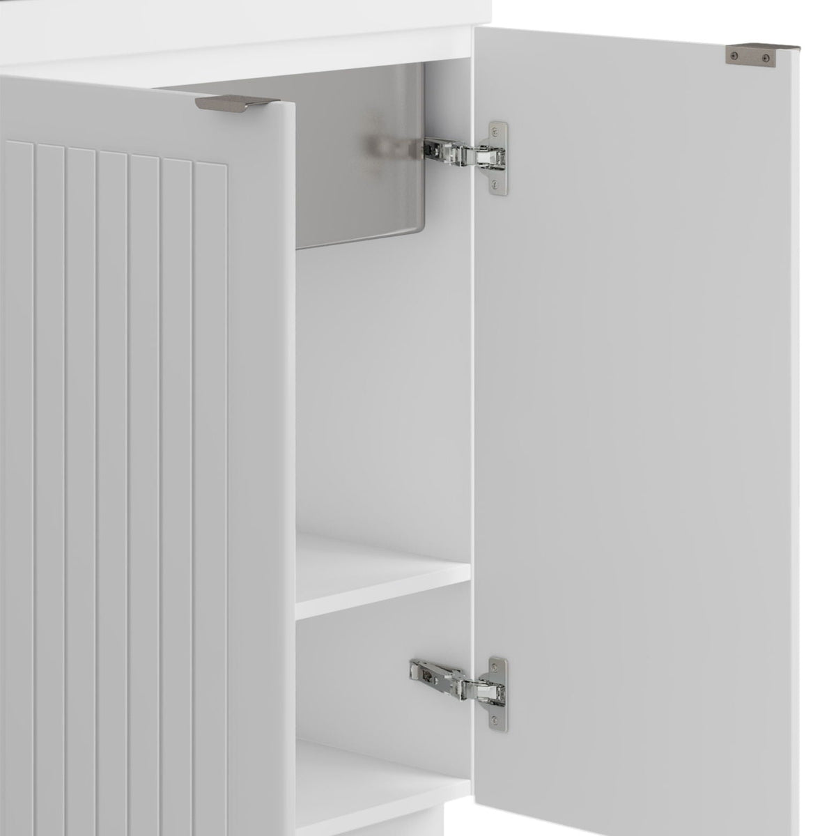 Laundry Cabinet with Stainless Steel Sink and Faucet - White, photo 6 of 27
