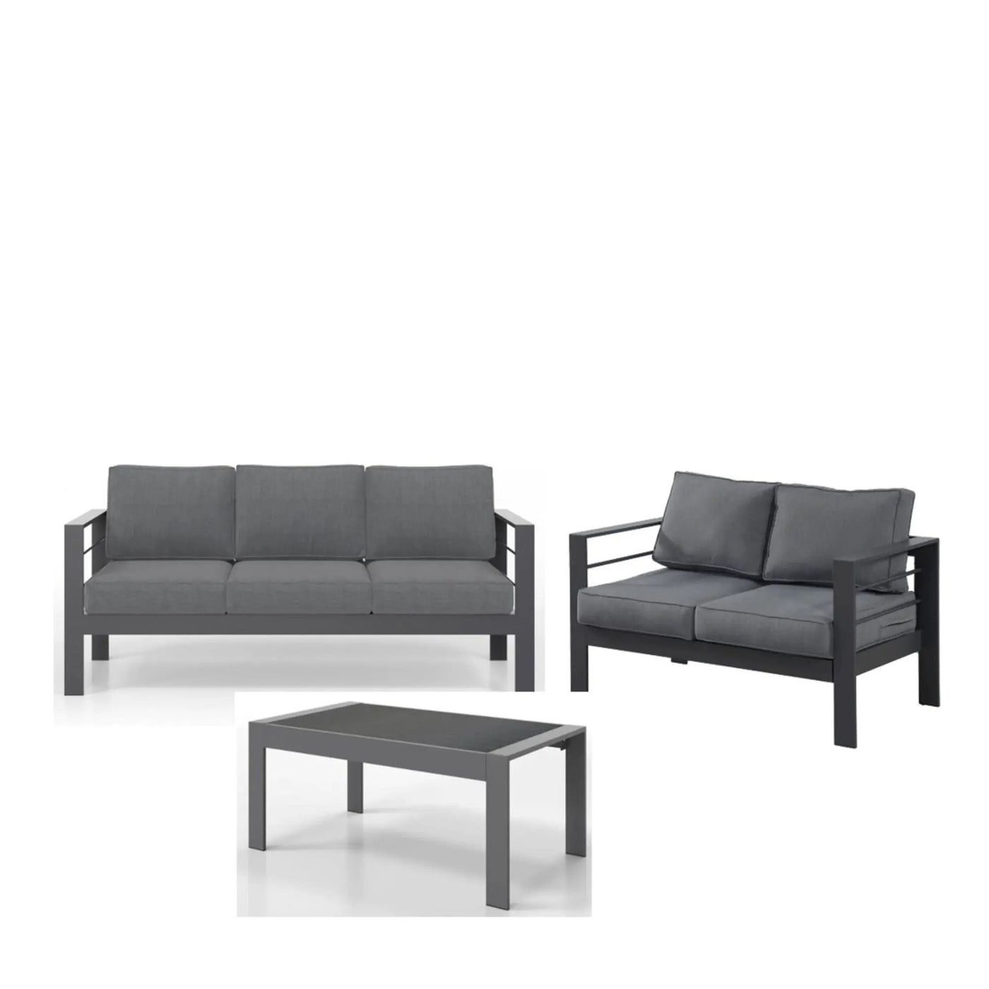 Outdoor Patio Set, All-Weather With Thick Cushions by HouseOfZazla