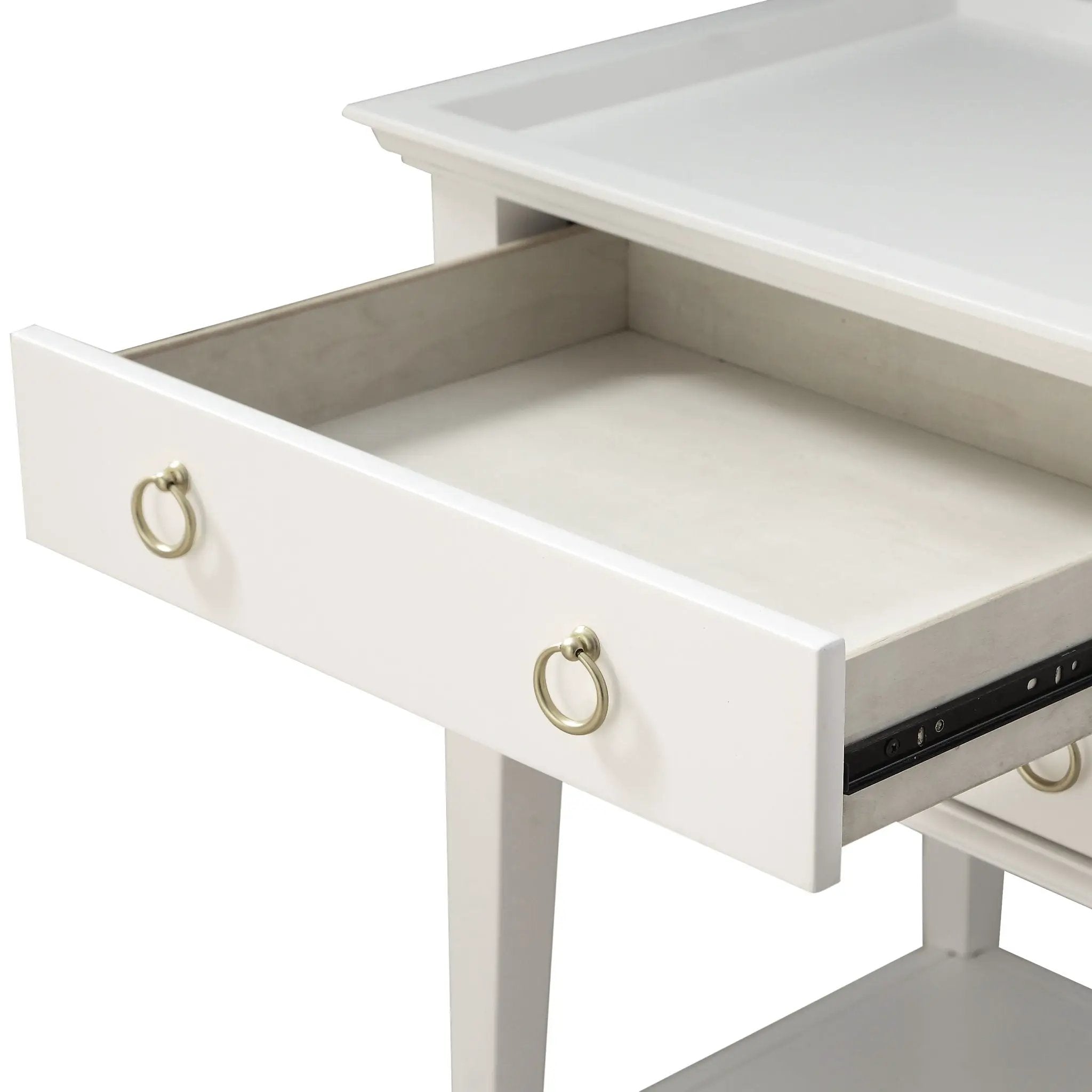 Carmona - 2 Drawer Tray Top Nightstand Pulls by HouseOfZazla