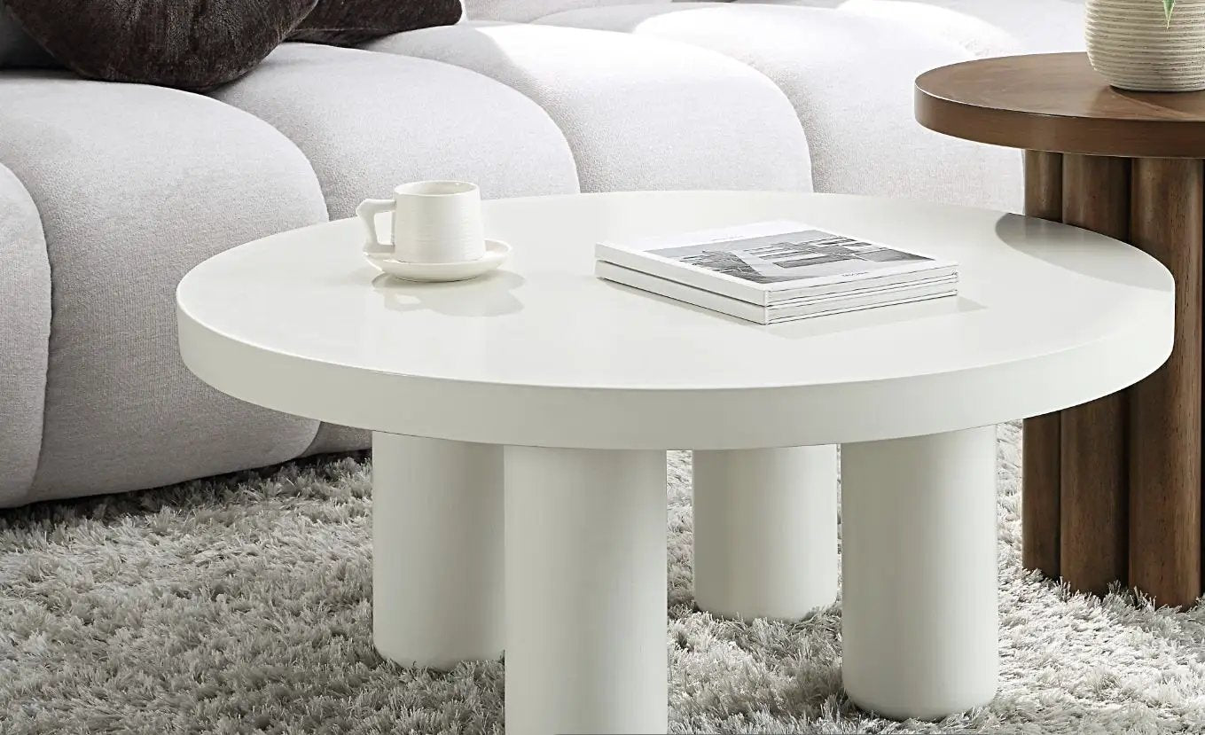 Loanna White Coffee Table by HouseOfZazla